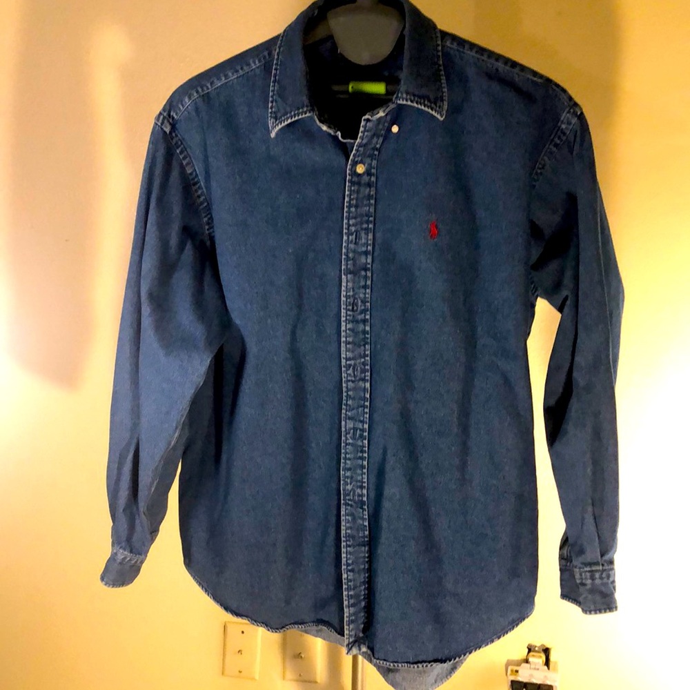 Vintage polo denim long sleeve